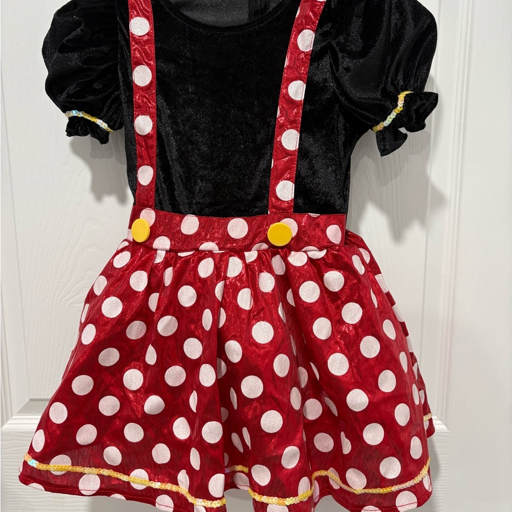 Disney Black and Red Polka Dot Kids Costume